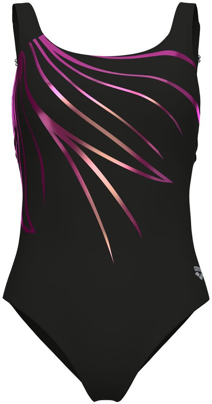 W ARENA SWIMSUIT LILI SQUARED BACK BLACK 1