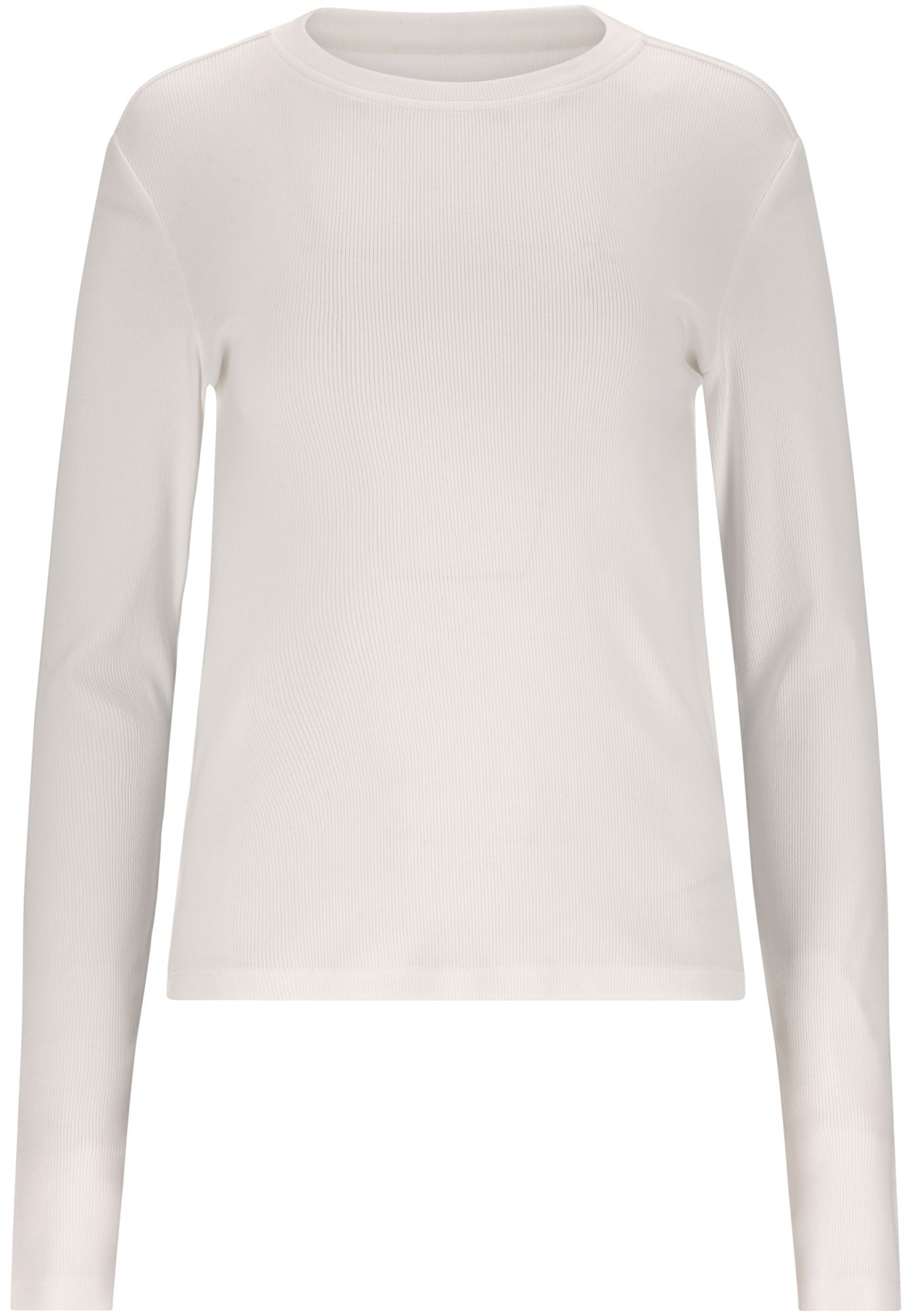 Lenga W Rib L/S Tee White 1