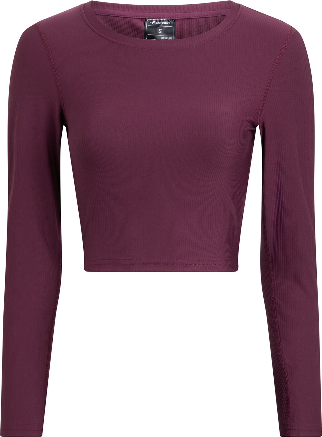 Da.-T-Shirt Olene LS W 301 RED WINE 1