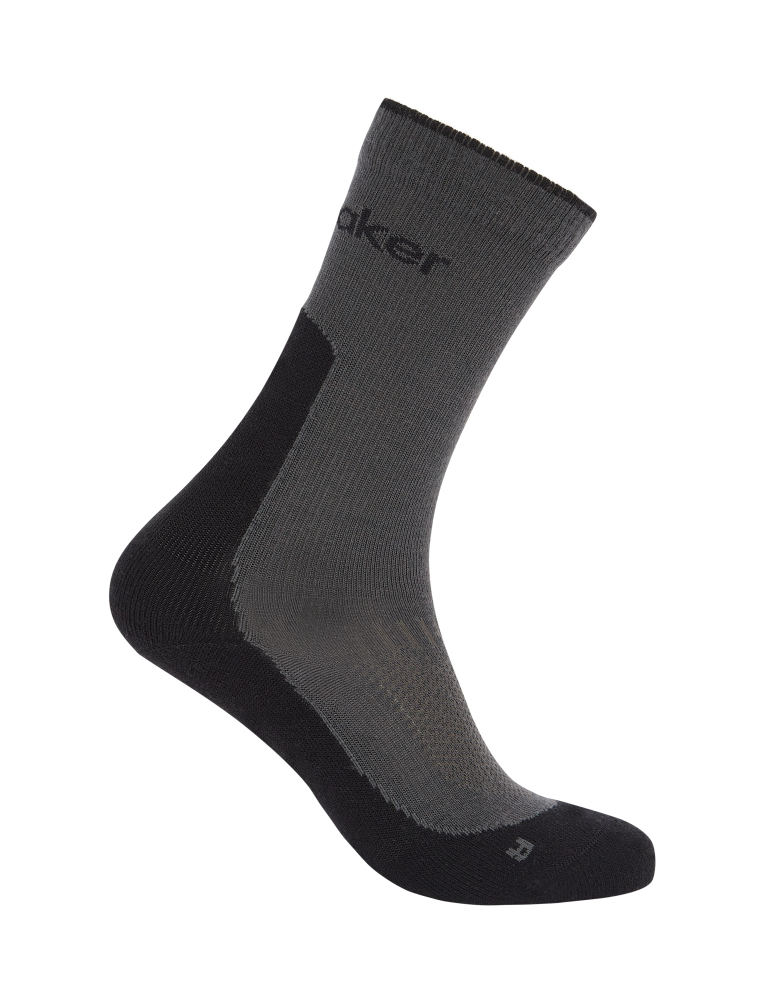 Women Merino Hike+ Light Crew OBSIDIAN/BLACK 1