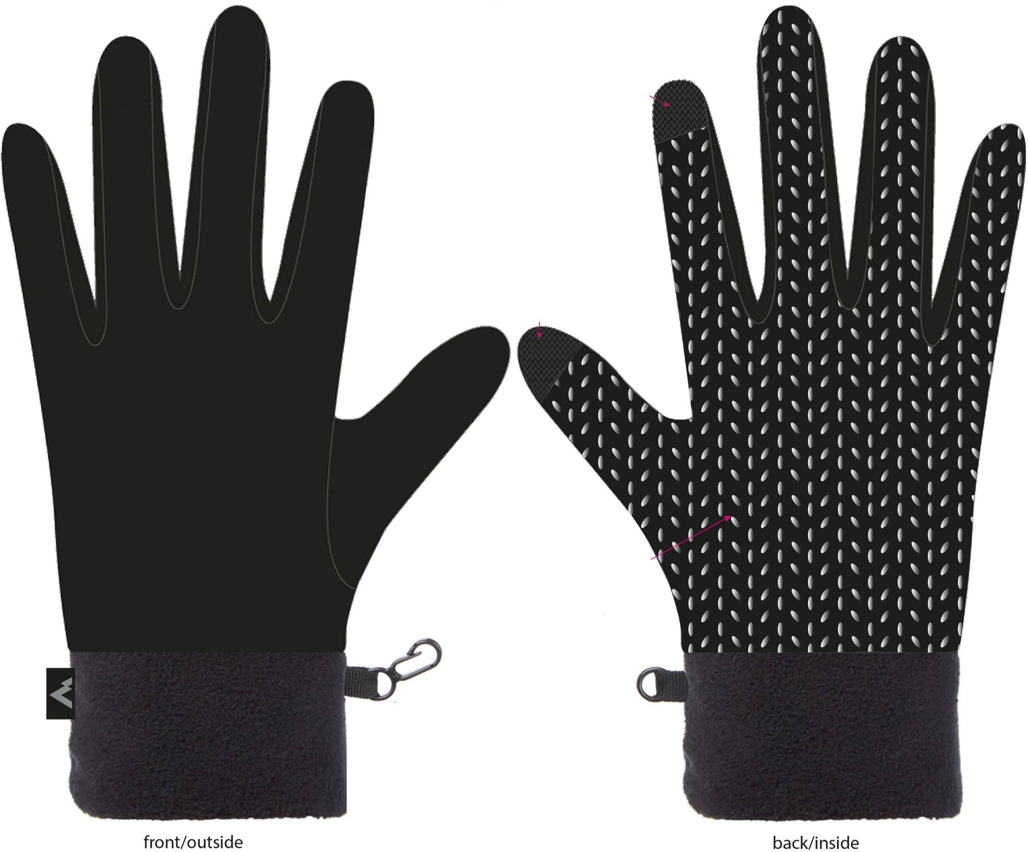 Ux.-Handschuh RAMBERG ux WHITE/BLACK-WHITE 1