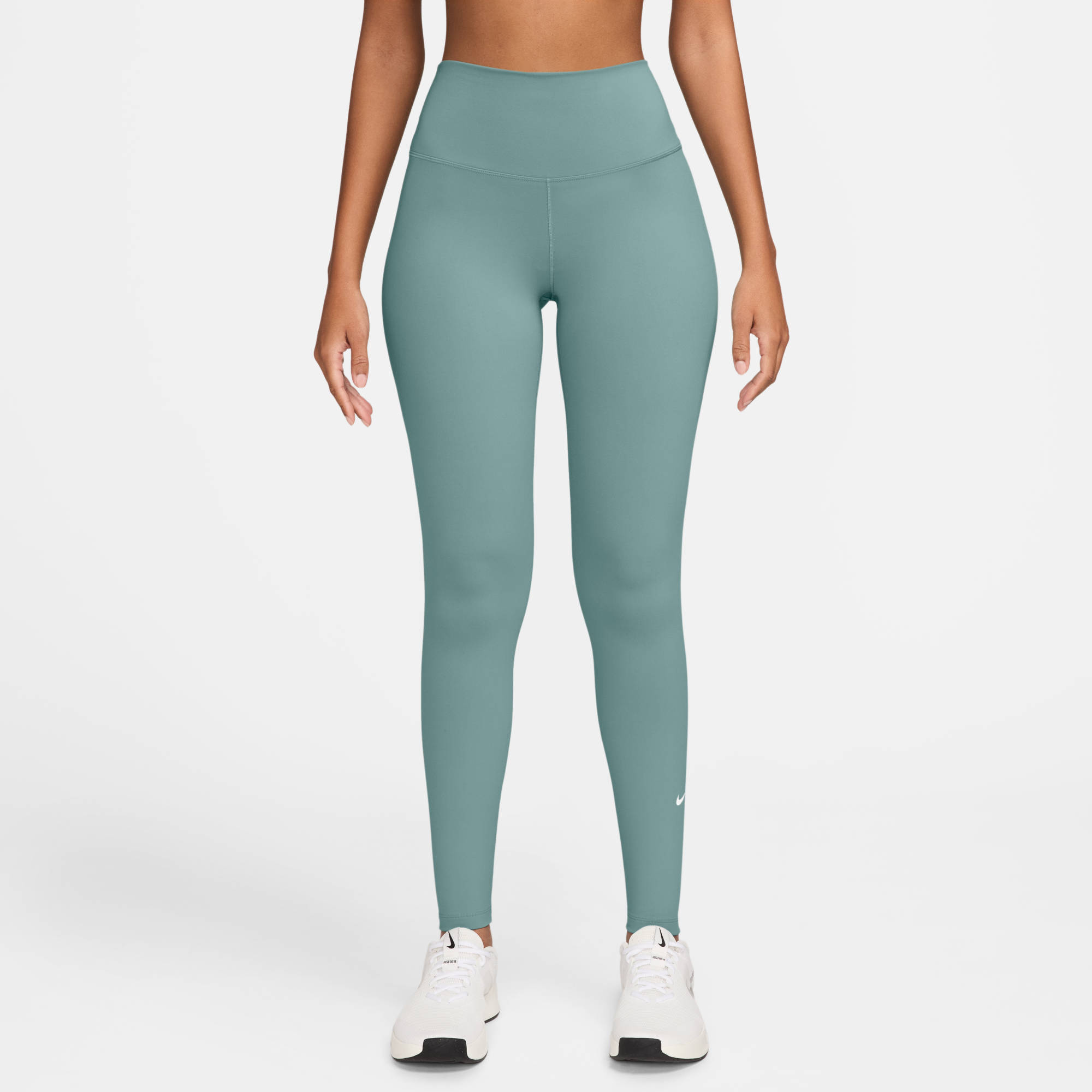 W NK DF ONE HR TIGHT WT PEWTER GREY/BLACK 1