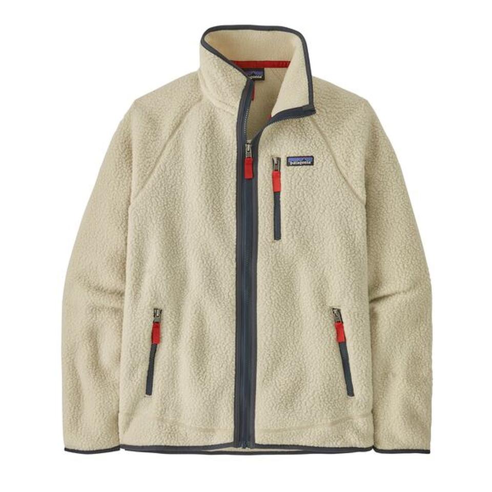 M´s Retro Pile Jacket Pelican w/Smolder Blue 1