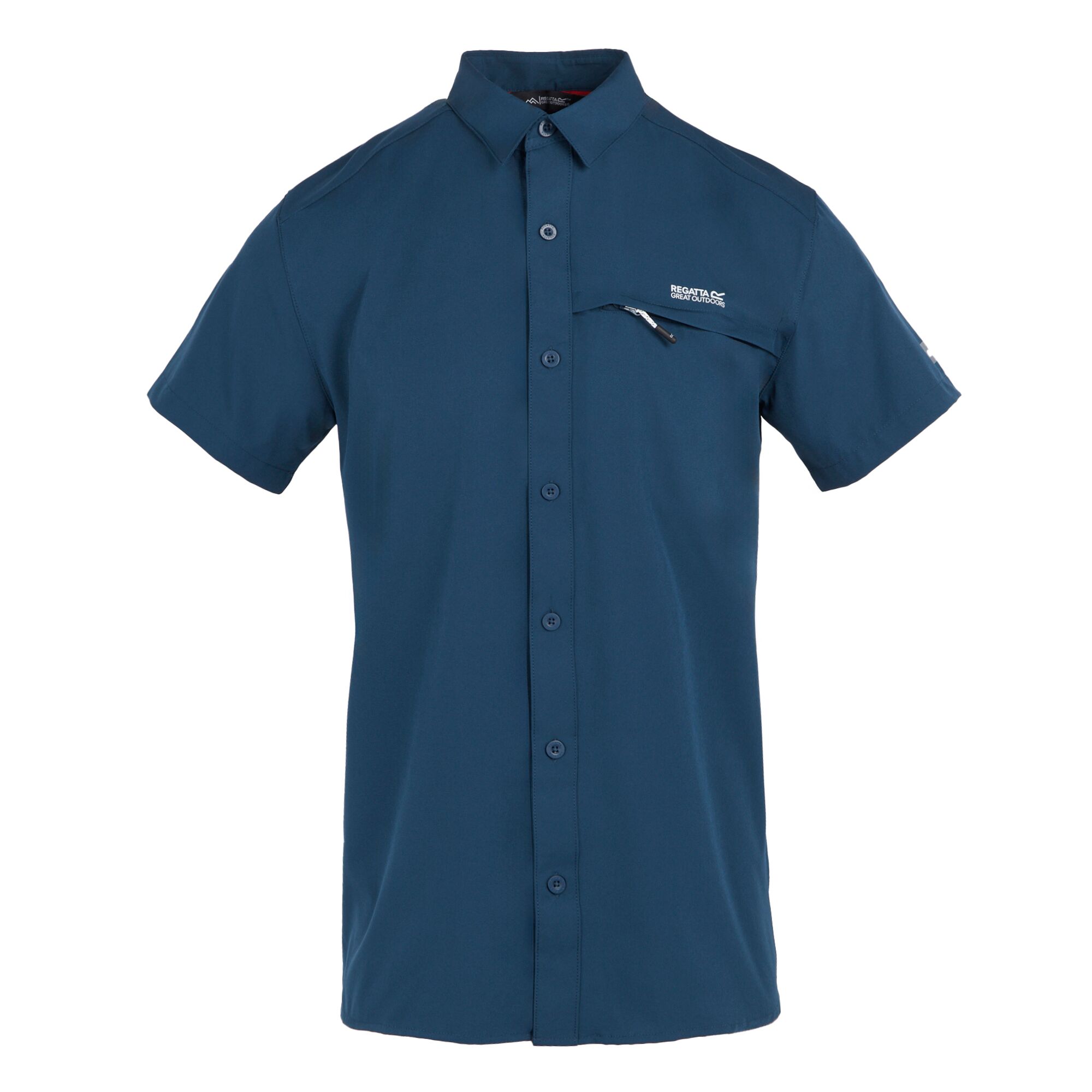 Travel Packaway S/S Shirt ZV7 MoonLt Denim 1