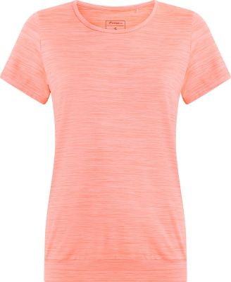 Da.-T-Shirt Jewel SS W WHITE/GREY LIGHT/MEL 