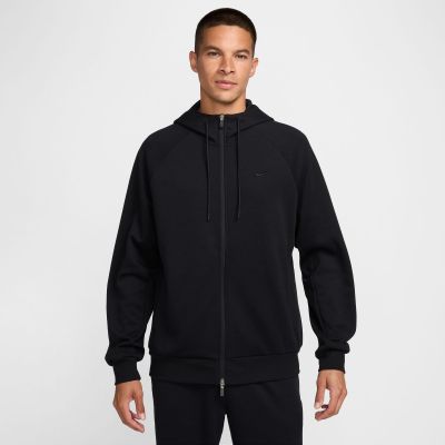 M NK DF UV PRIMARY FZ HOODIE 010 BLACK/BLACK 