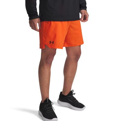 UA VANISH WOVEN 6IN SHORTS ORANGE BASE 
