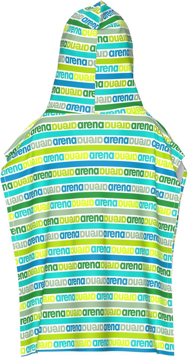 ARENA KIDS TERRY PONCHO NEON_YELLOW-BLACK 2