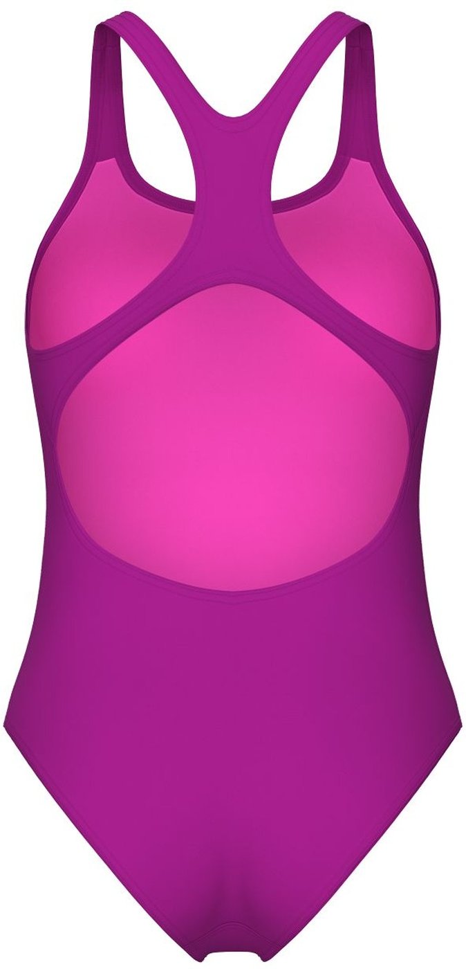 WOMEN'S TEAM SWIMSUIT SWIM PRO SOLID VERY FUCHSIA-TEAM GREEN 2