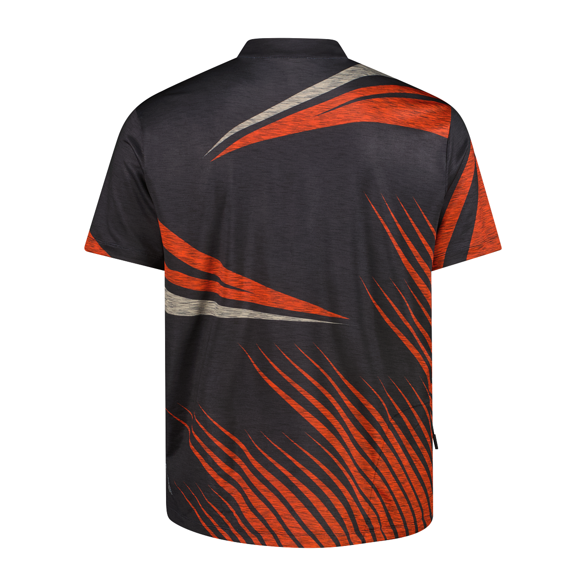 MAN T-SHIRT ANTRACITE-ORANGE 2
