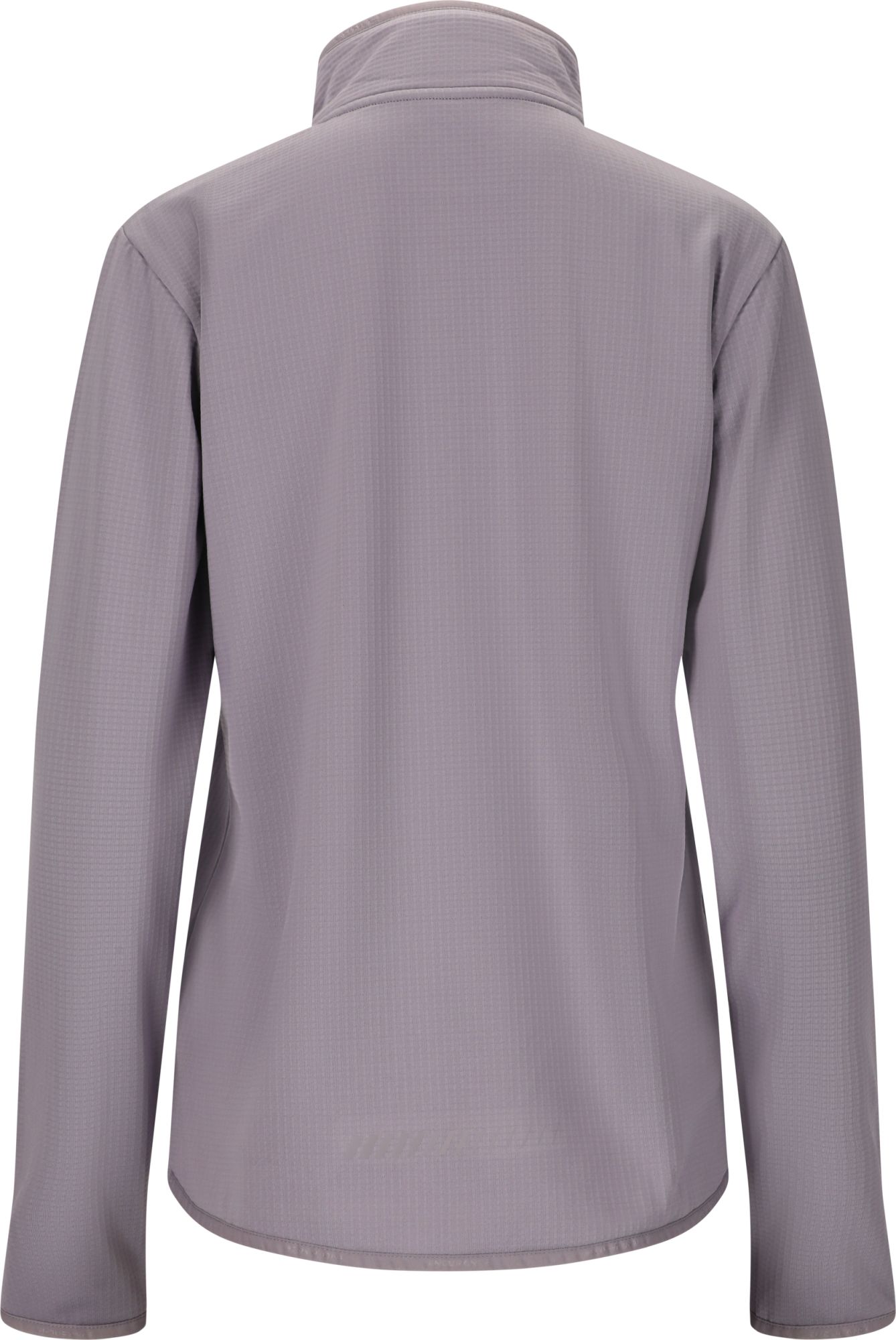 Vironic W Waffle Melange Loose Fit Midlayer Lilac Gray 2