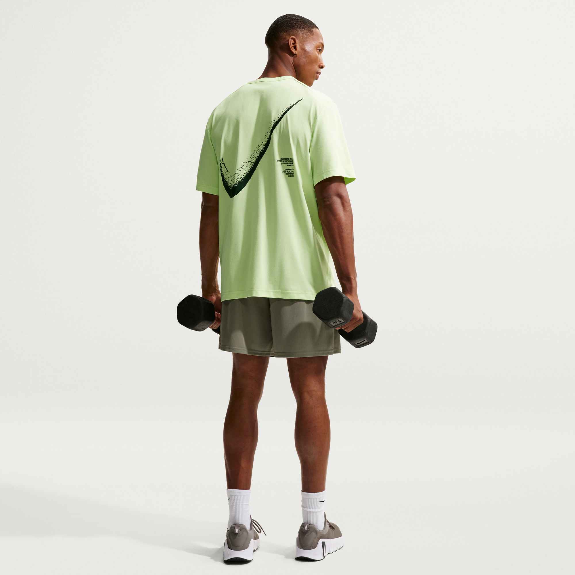 M NK DF FLEX 7IN SHORT K LIGHT ARMY/BLACK 2