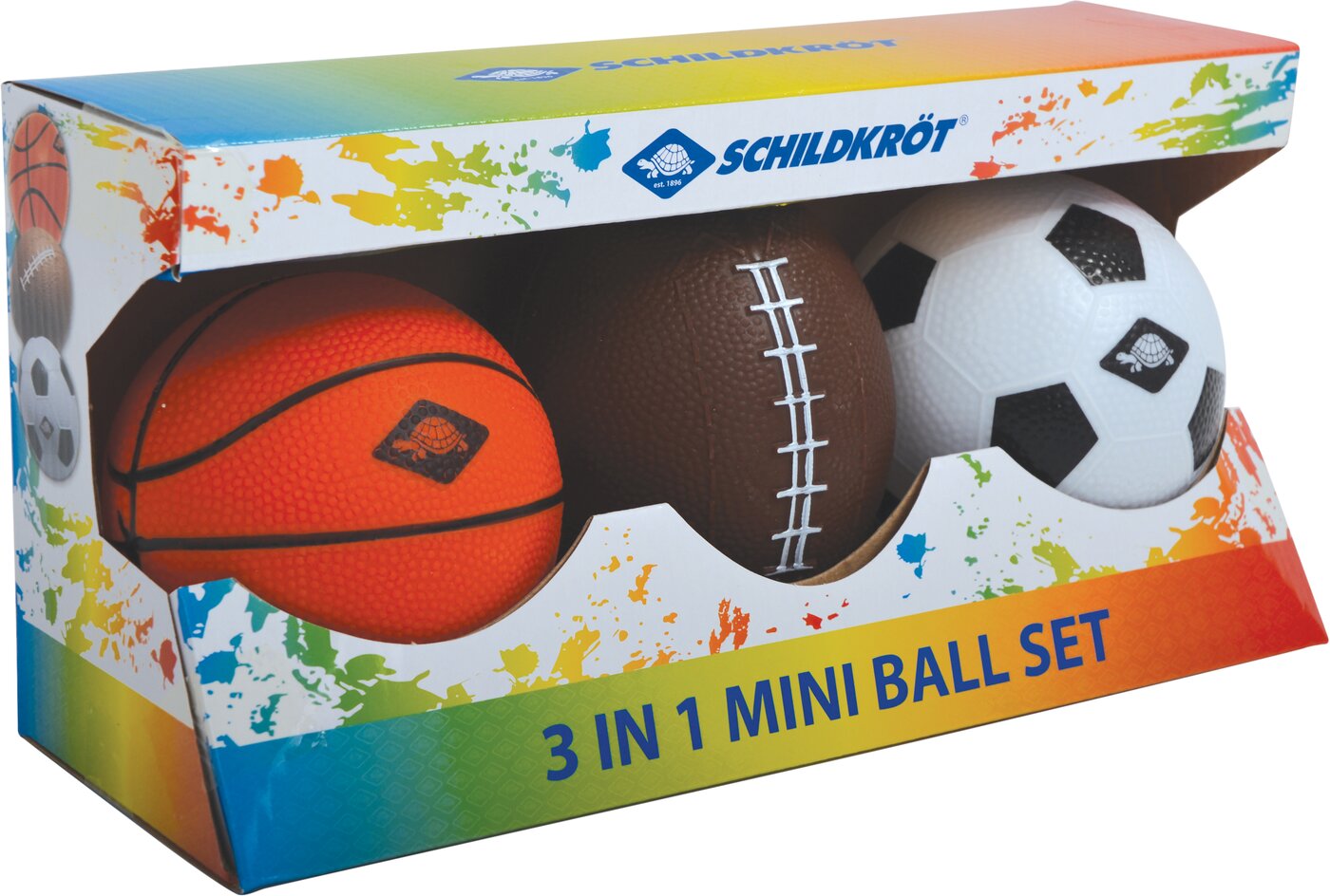 3 in 1 MINI BALLS SET, 1 Soccer-, 1 2
