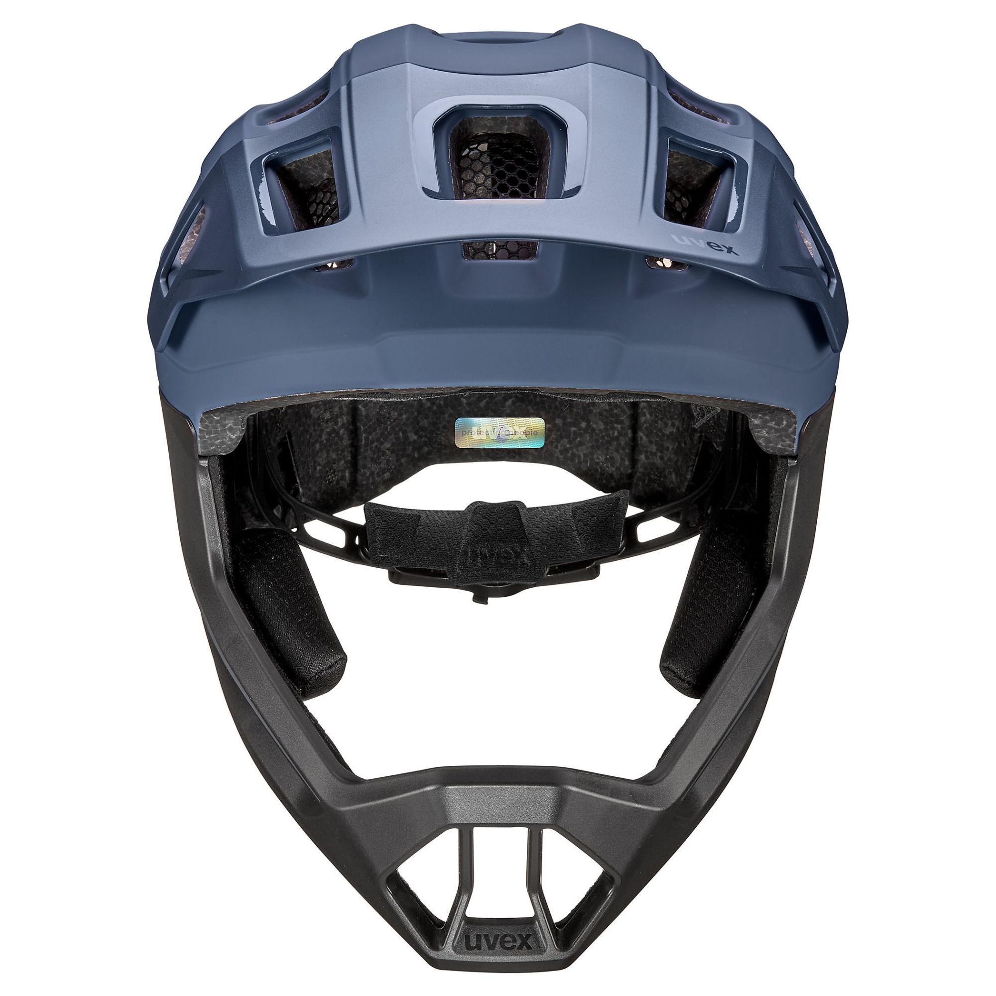 uvex react jr. fullface anthracite-red 2