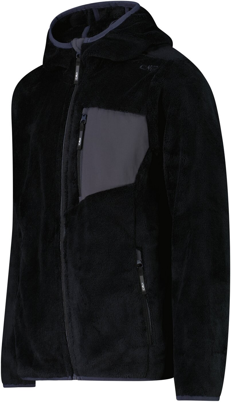 KID JACKET FIX HOOD NERO-TITANIO 3