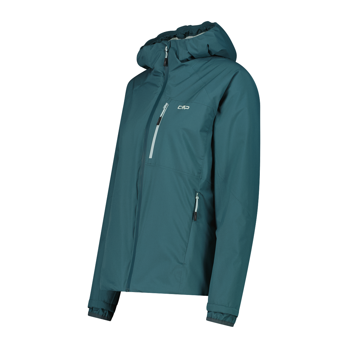 WOMAN JACKET FIX HOOD TREK GREEN 3