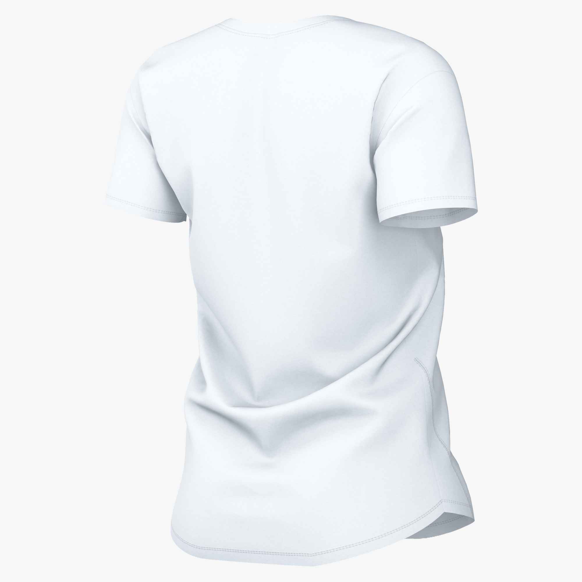 W NK ONE CLASSIC DF SS TOP WHITE/BLACK/PINKSICLE 4