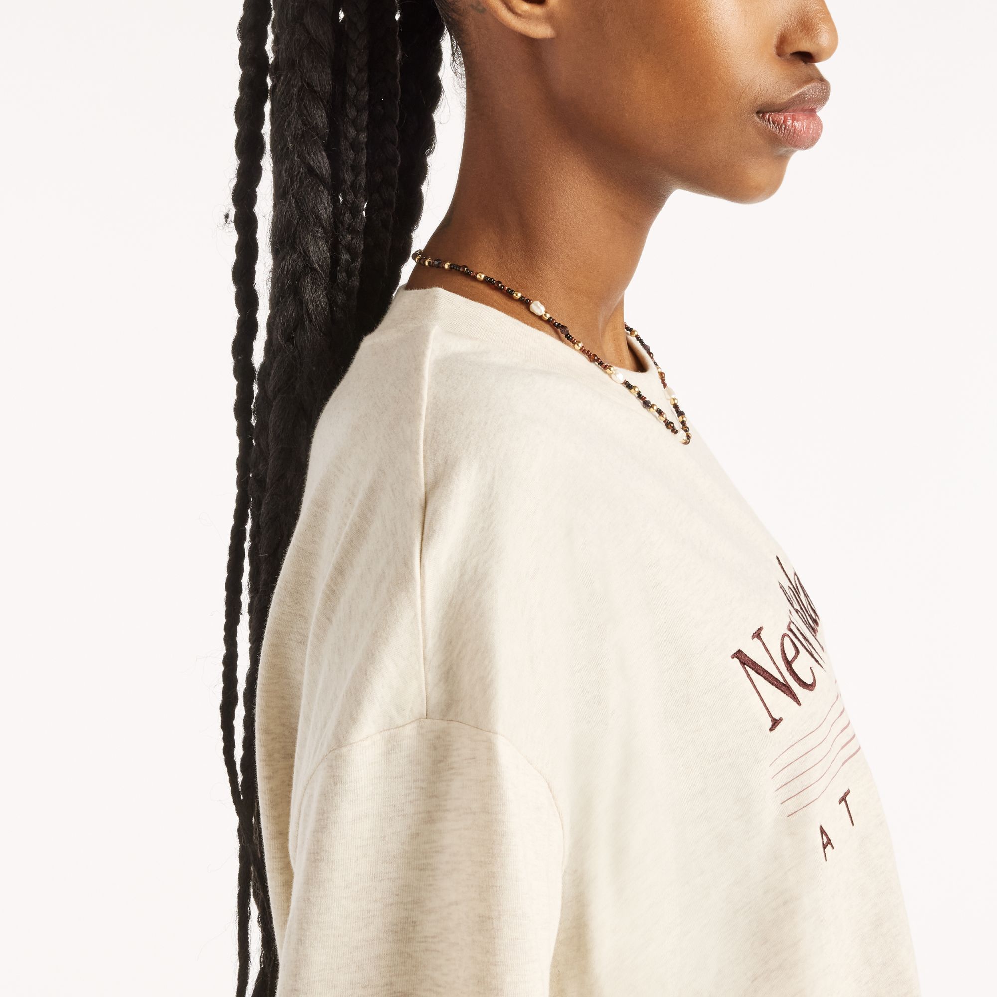 Trackside Oversized T-Shirt Beige 6