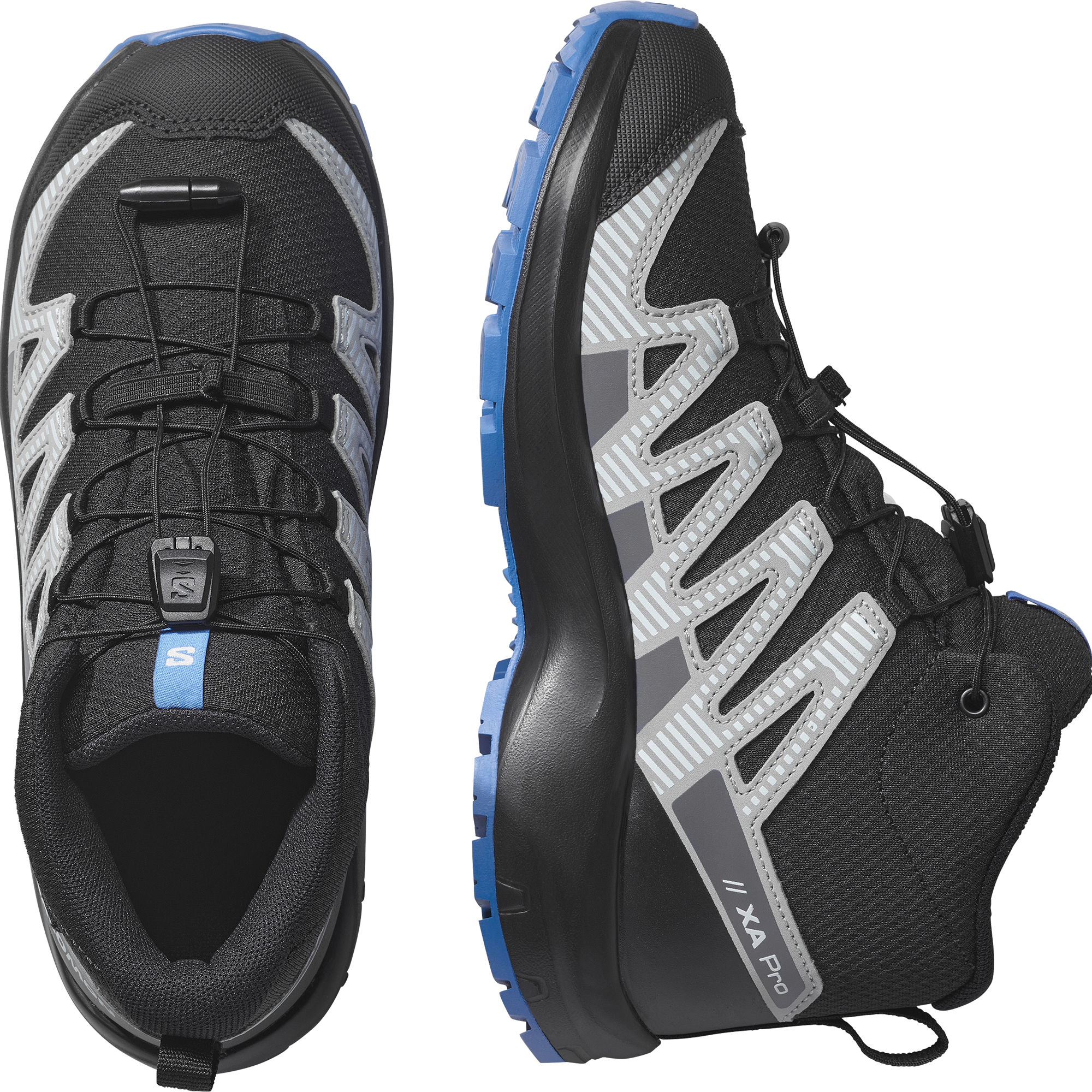 SHOES XA PRO V8 MID WP J Black CBLACK/FTWWHT/CBLACK 6