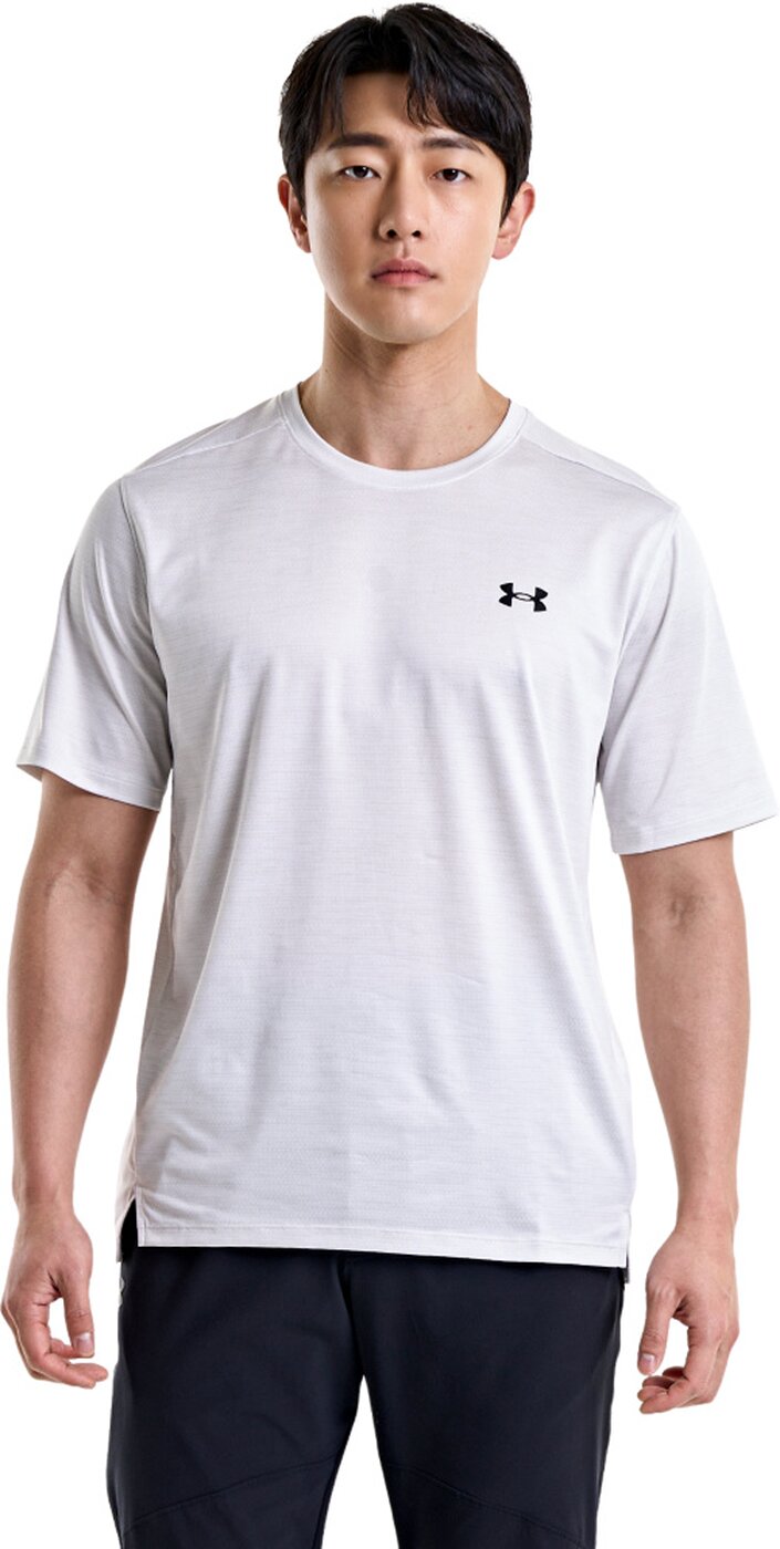 UA TECH VENT SS WHITE/BLACK-WHITE 6